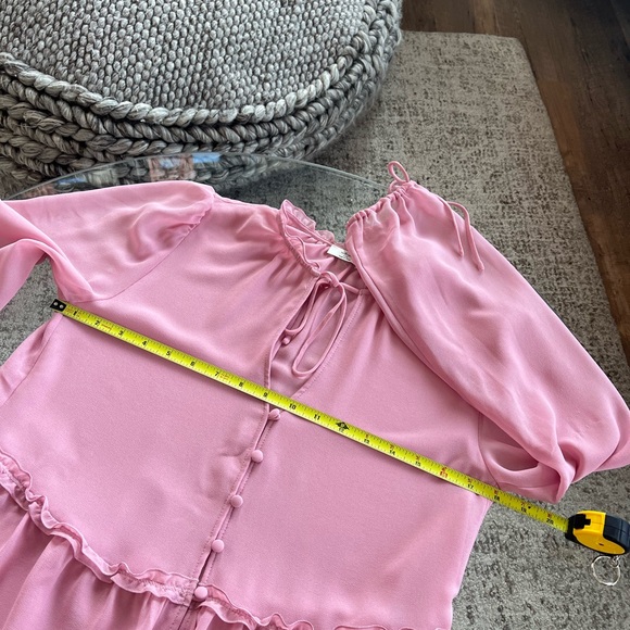 Aritzia Wilfred Rhyme Elegant Pink new Women's Formal Wedding Guest Blouse XXS - Picture 13 of 16